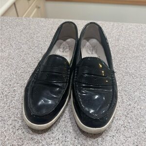 Cole Haan pinche weekender woman’s black patten leather pennyloafer